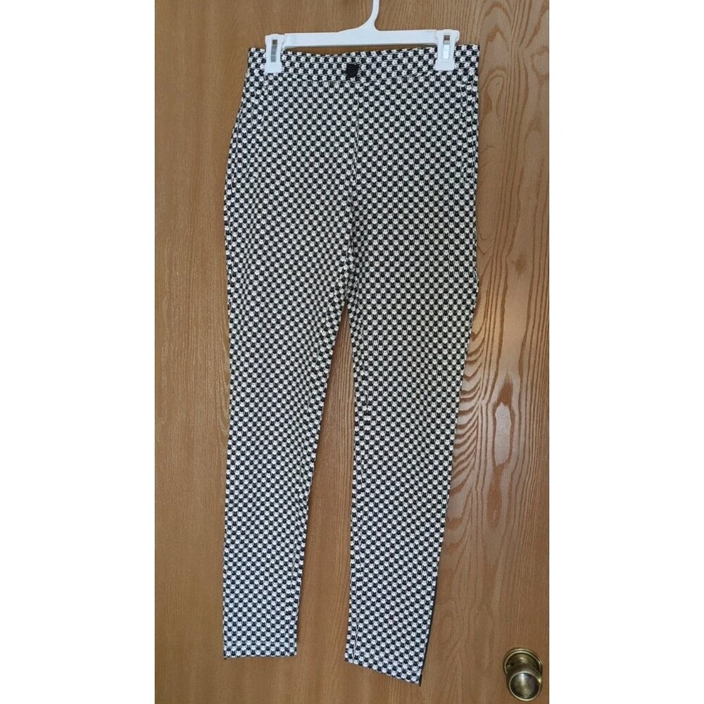Betabrand Catstooth Skinny  Dress Yoga Pant Small Long New With Tags